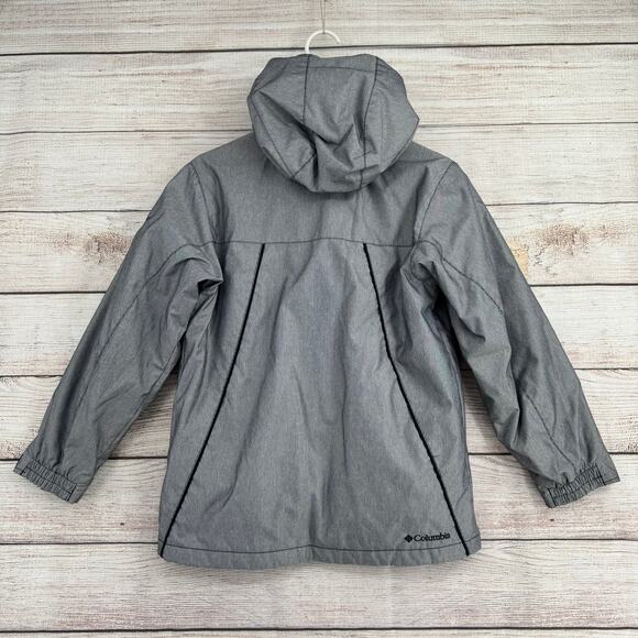 Columbia Convert Pinstripe Snowboard Ski Jacket Youth 10/12 Gray Bird of Prey - Picture 2 of 14